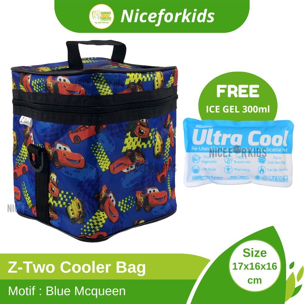 cooler bag Z-TWO Tas Pendingin ASI Free Ultra Cool Ice Gel Sachet / Cool Bag Penyimpan ASI