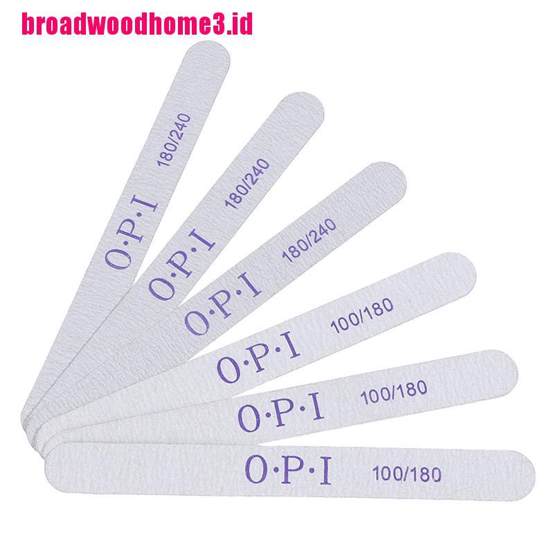10 Pcs Buffer Files Dua Sisi Bahan Kayu Untuk Nail Art