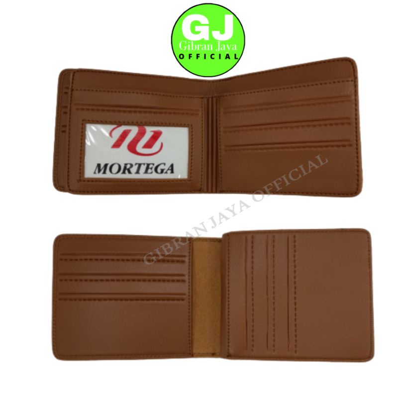 Dompet Pria dan Wanita Kulit Sintetis Hitam 6 Slot Card MORTEGA Standard