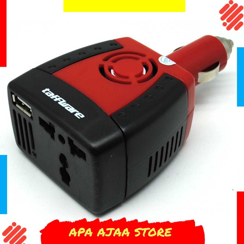 Termurah ! Taffware Power Car Inverter 150W 220V AC EU Plug 5V USB Charger T150W