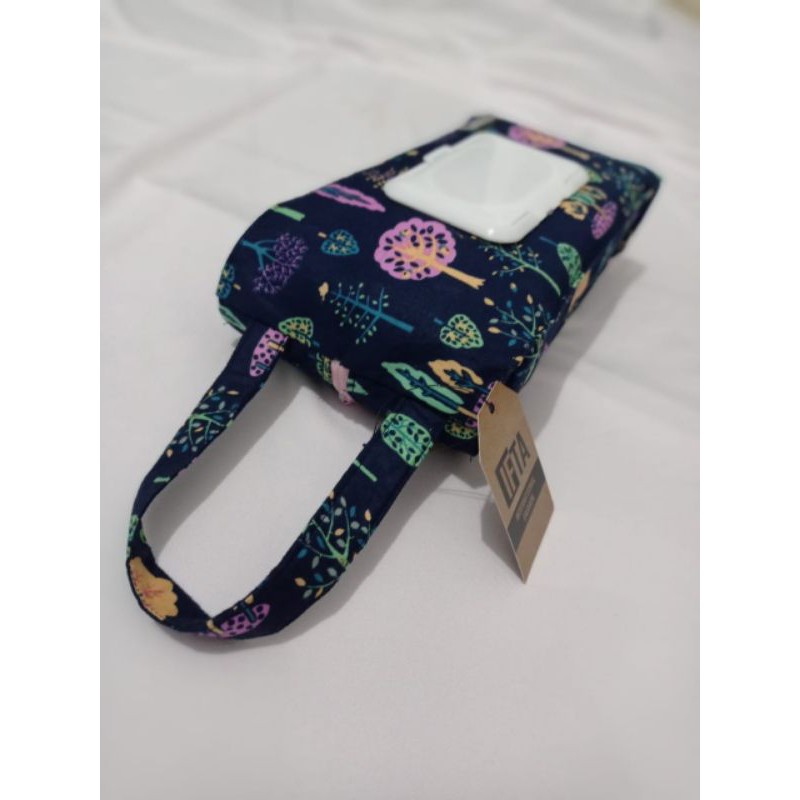 pouch tisu basah dan kering 2 sisi bolak balik