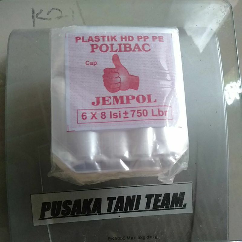 Polybag semai 6x8 plastik semai/polybag benih 1pack=750lembar.polibeg/