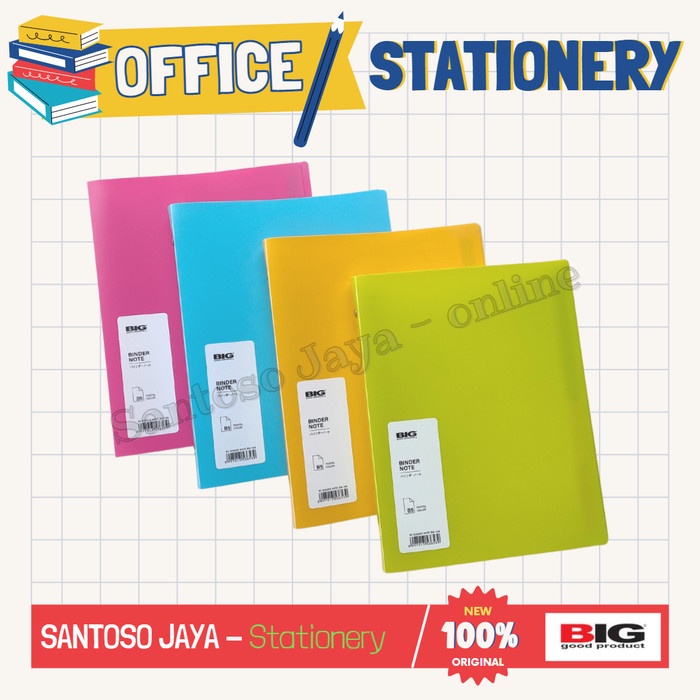 

Binder Multiring BIG B5 - Binder Note BN-102 - Map Loose Leaf Pastel