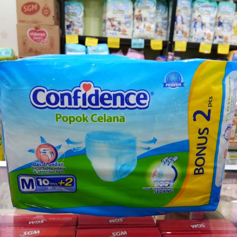 CONFIDENCE POPOK DEWASA CELANA M10+2, XL10