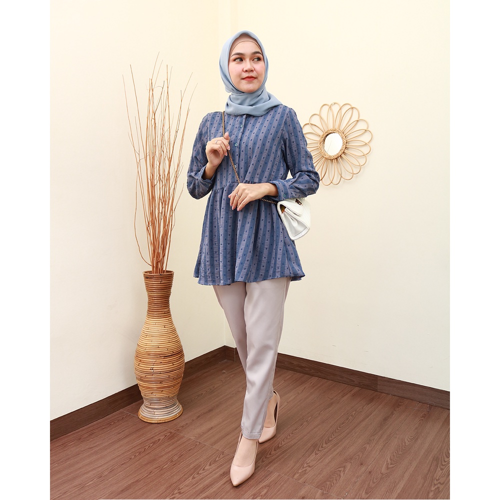 GOURA Blouse - Baju Kerja Wanita Terbaru by Hijab Mamah icis