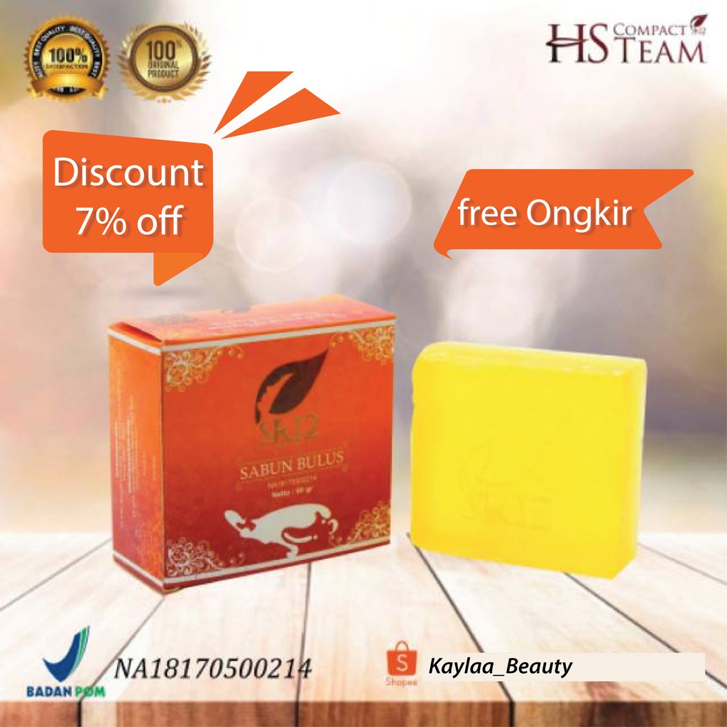 SABUN BULUS SR12 / SABUN BULUS HERBAL / HERBAL SOAP BULUS/ SABUN BULUS BPOM TERLARIS / SABUN / SOAP