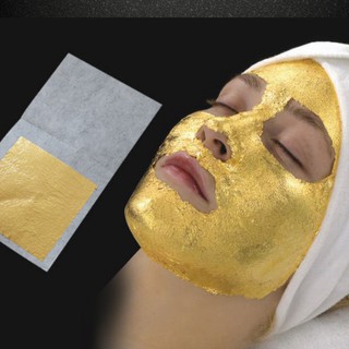 25 pcs Edible Pure Gold Spa Masker dan Makanan Kertas  Emas  