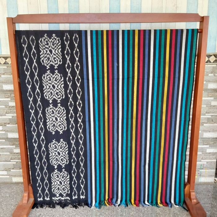 kain batik tenun blanket spesial lurik pelangi