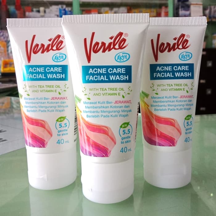 VERILE ACNE CARE FACIAL WASH PEMBERSIH MUKA ANTI OKSIDAN