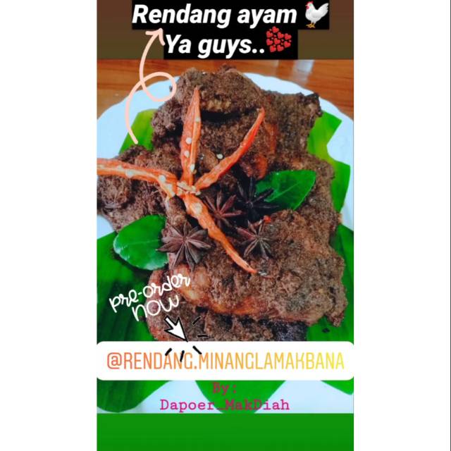 

Rendang Minang Lamak Bana by.Dapoer_makdiah (Rendang Ayam 1kg/1000gram)