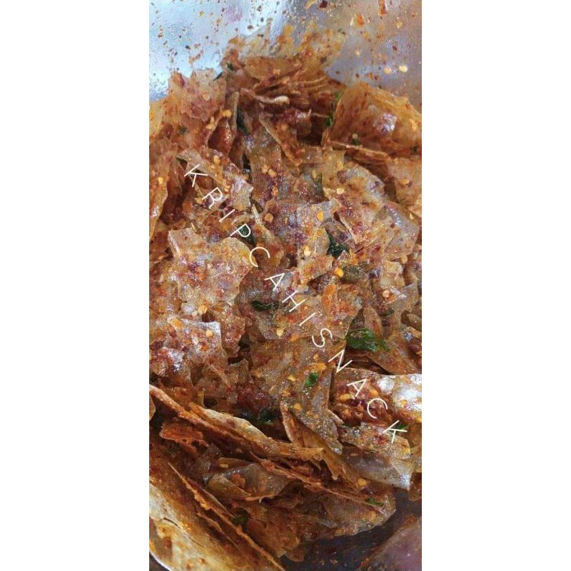 

KERIPIK KACA/KRIPCA PEDAS DAUN JERUK/KRIPCA CIKRUH HISNACK 250 gram