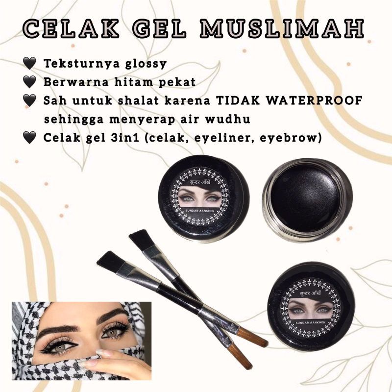 celak sifat gel muslimah 2in1/sifat gel mata