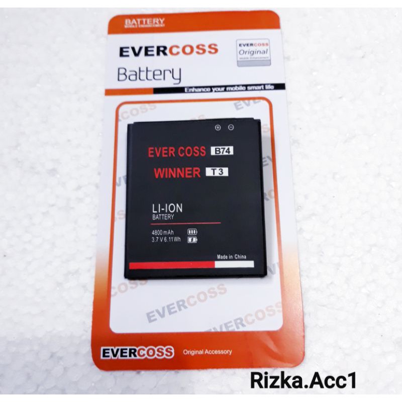 Baterai Batre Evercoss Cross B74 Winner T3 Original Battery Hp