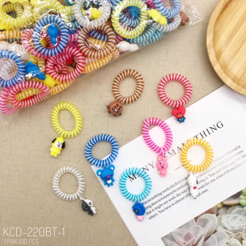 AKSESORIS FASHION WANITA - KUCIR RAMBUT SPIRAL BTS | GELANG BTS BTS 2021 KPOP