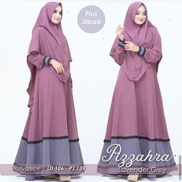 AZZAHRA SYARI / Gamis Syari Set Khimar / Gamis Syari Jumbo / Gamis Mewah dan Elegan / Others