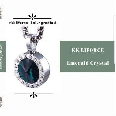 Kalung kesehatan || KK Liforce Emerald Crystal swarovski