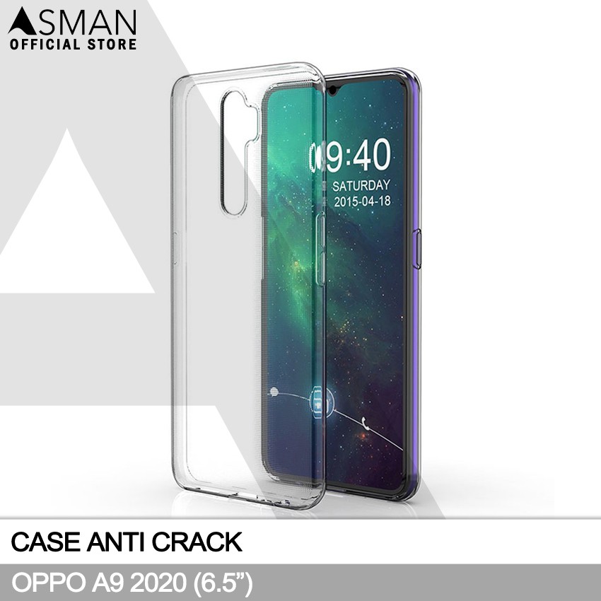 Anti Crack OPPO A9 2020 (6.5&quot;) | Soft Case Anti Bentur - Bening