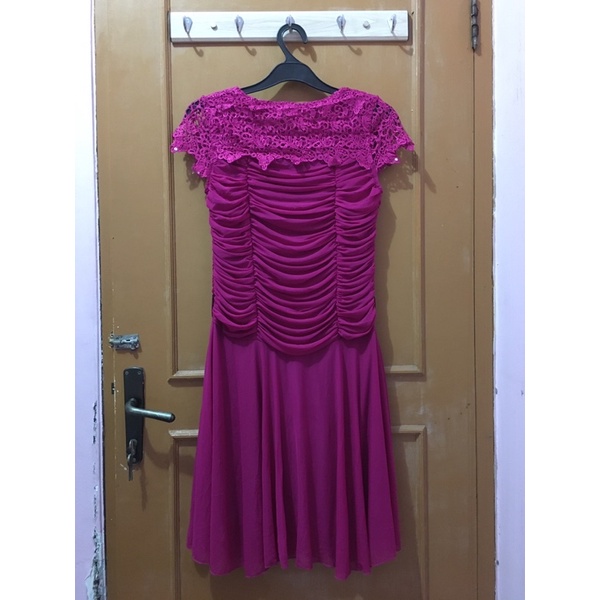 Baju Pesta Wanita Dress Pink