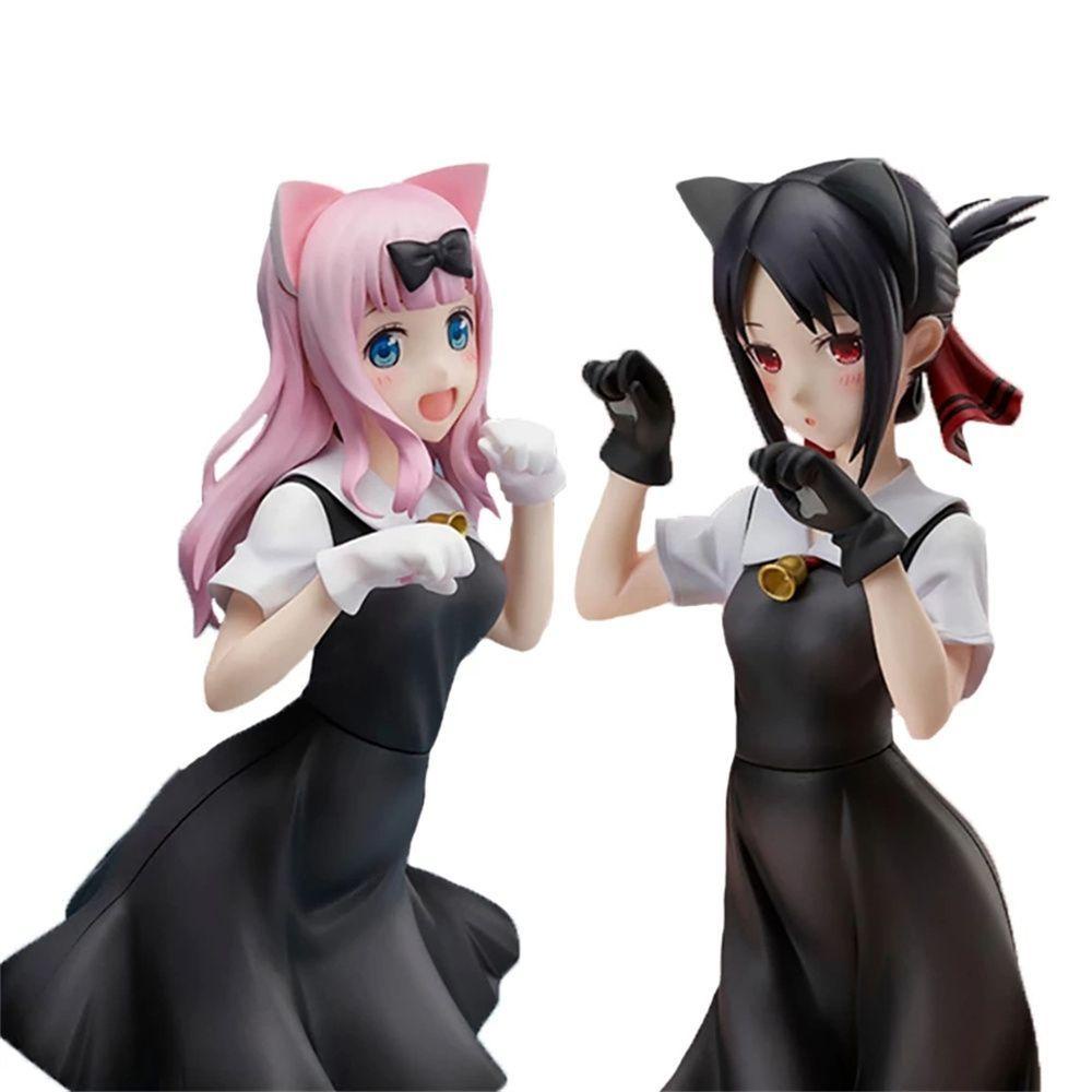 QUINTON Love Is War Figure Koleksi PVC Telinga Kucing Berdiri 22CM Fujwara Chika