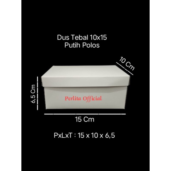 

Dus Snack Tebal 10x15 Putih Polos