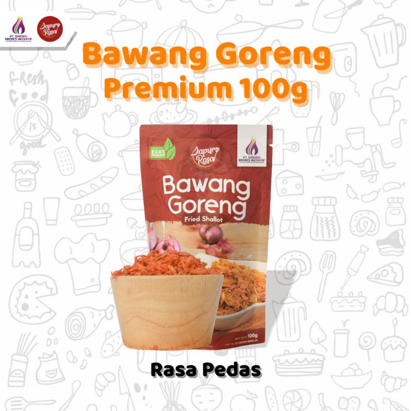 

bawang goreng dapur rasa pedas / bawang goreng premium / bawang goreng