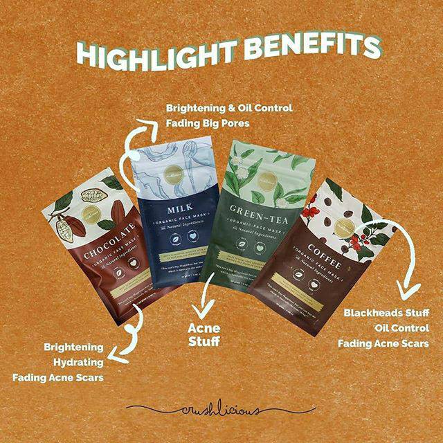 Crushlicious Masker Organik / Organic Face Wash OF Mask 25gr