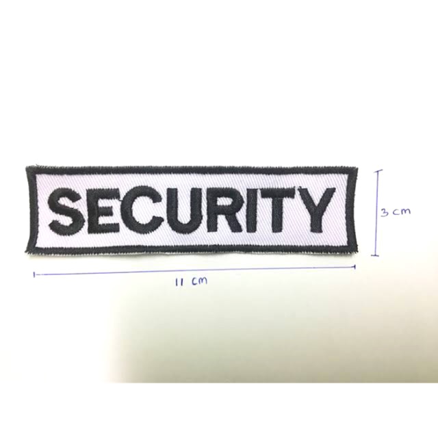 

Sehari jadi! Bordir name tag security/satpam/papan nama 3x11cm