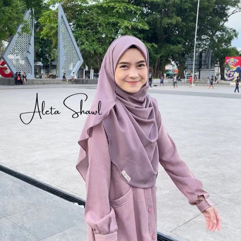 Aleta Shawl, Segiempat ala Malaysia, Segiempat Instan, Segiempat Instan Syari.