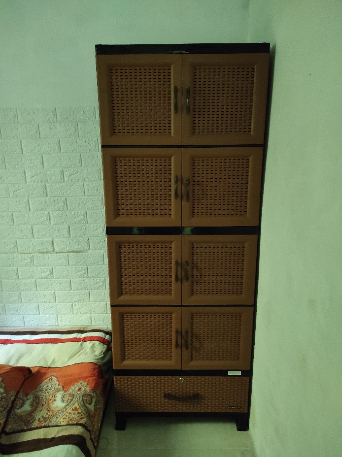 Napolly Lemari Plastik Rotan Crs-mu48d Coklat