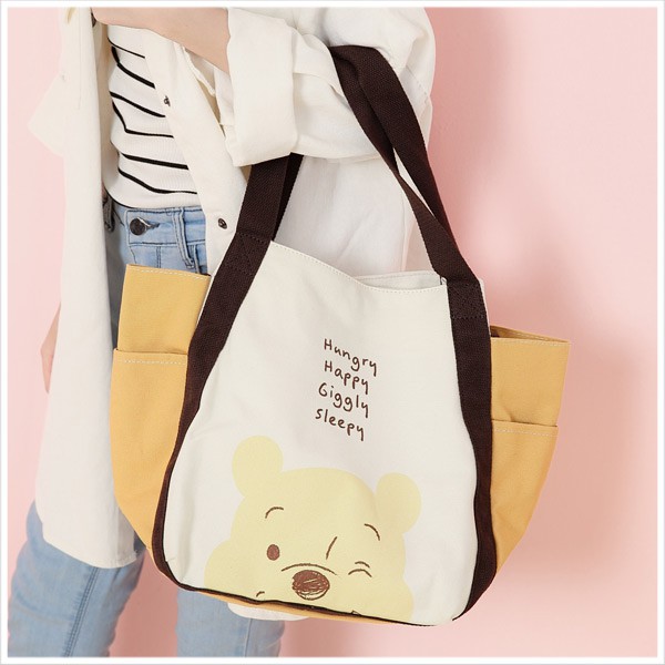 DISNEY x SKYBLUE - POOH canvas tote bag