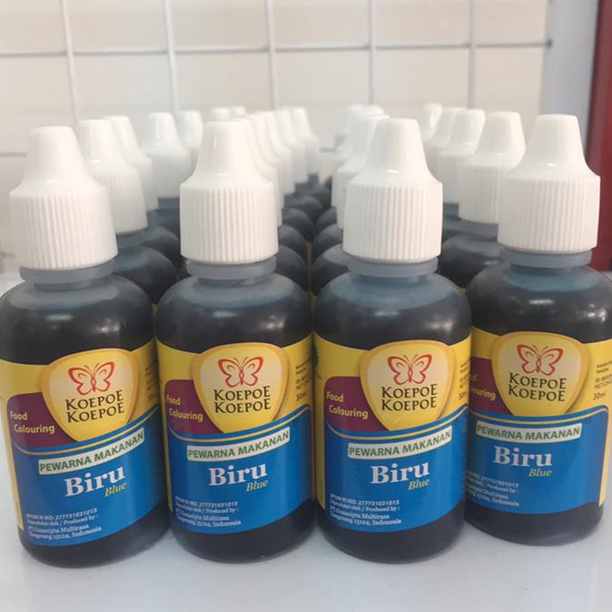 

Koepoe koepoe/kupu kupu pewarna biru 30ml OBRAL Kode 552