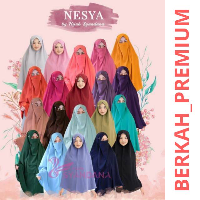 SYANDANA HIJAB NESYA BY SYANDANA KHIMAR NON PET WOLFIS