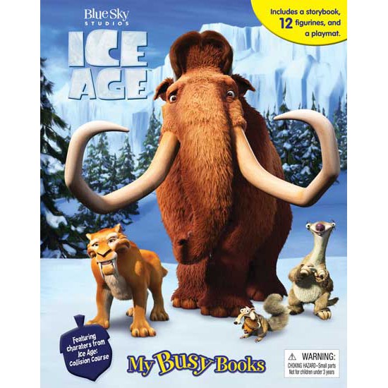 My Busy Book Ice Age includes a Storybook, 12 Figurines and a Playmat