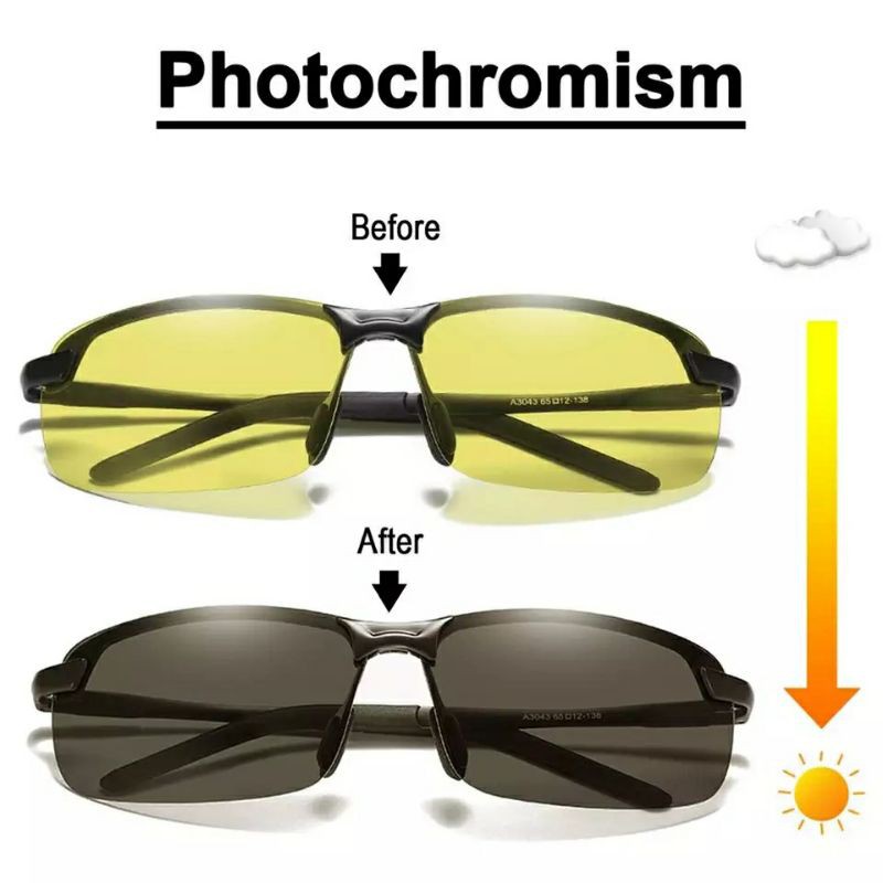 Promo Kacamata Anti Silau Polarized Anti Ultraviolet Photochromic Style Terbaru Shopee Indonesia