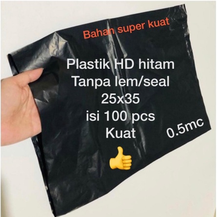 Plastik Polymailer 25x35 Isi 100pcs | plastik packing olshop 25x35 | Kantong Plastik Olshop Hitam KE266