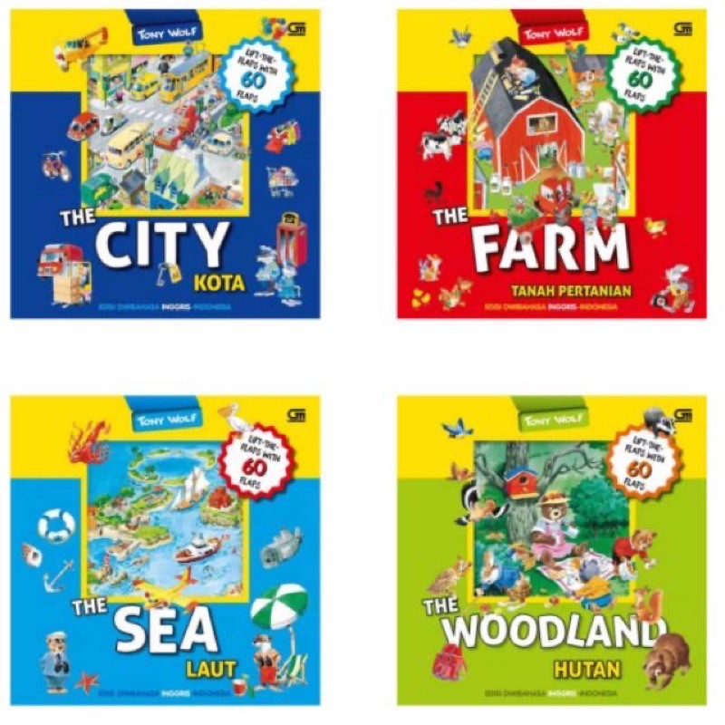 Tony Wolf The Woodland The sea The city The farm