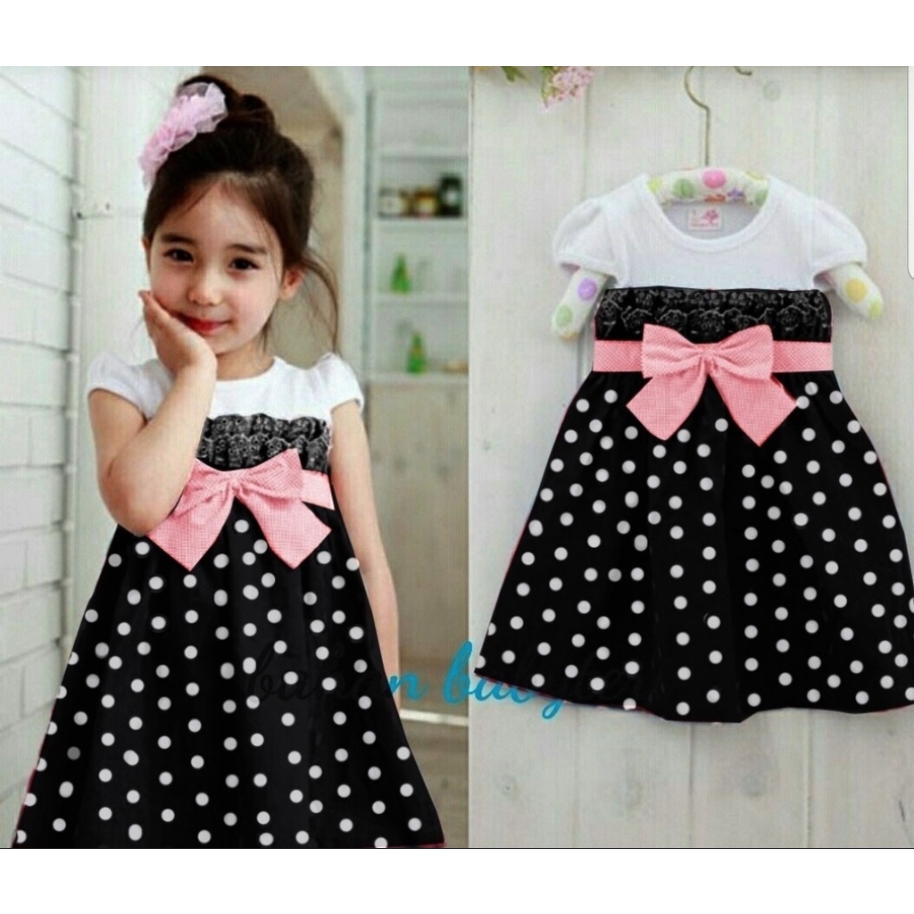 [Dress Pingkan kids VE]Dress Anak Perempuan Babyterry Varian Warna