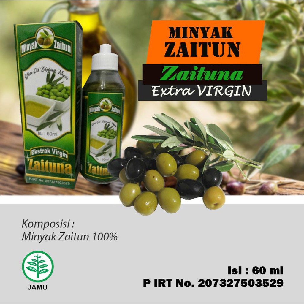 Minyak Zaitun Zaituna Ekstrak Virgin 60ml Bukan Al Amin