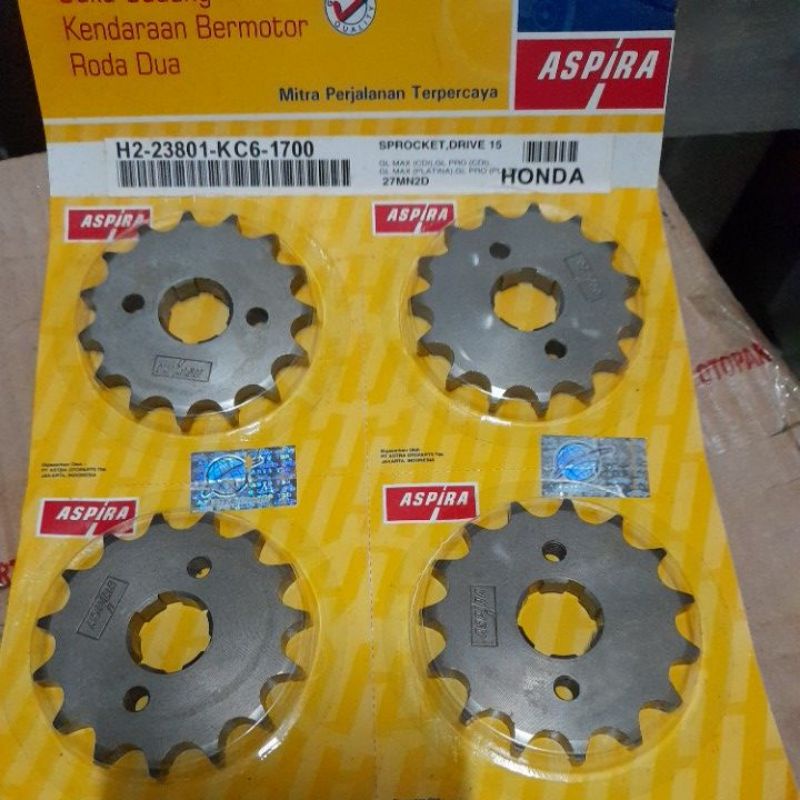 GEAR DEPAN CB/GL100/GL PRO ASPIRA