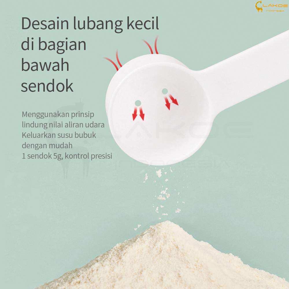 LAKOE Tempat Kotak Penyimpanan Susu Bubuk bayi portabel kotak makanan pelengkap