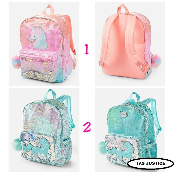 JUSTICE UNICORN OMBRE SHAKY BACKPACK - TAS BACKPACK JUSTICE