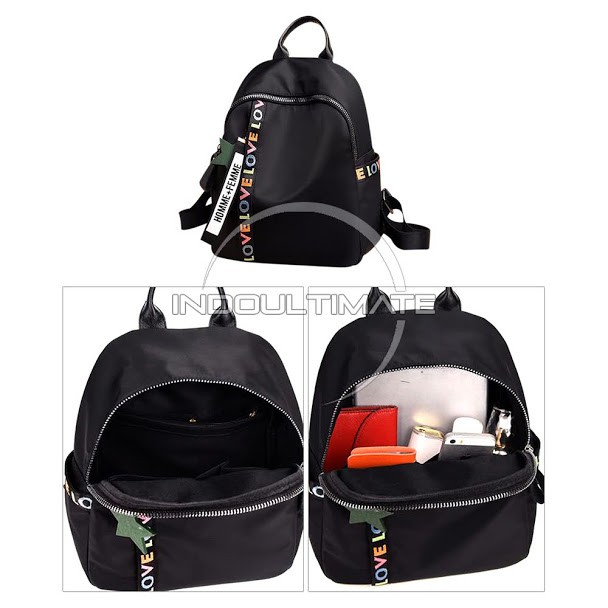 Tas Ransel Wanita LL-016 BAHAN TEBAL Tas Korea Wanita / Tas Import Murah Backpack Cewek Tas wanita