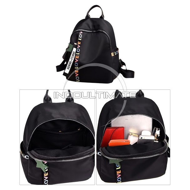 Tas Ransel Wanita LL-016 BAHAN TEBAL Tas Korea Wanita / Tas Import Murah Backpack Cewek Tas wanita