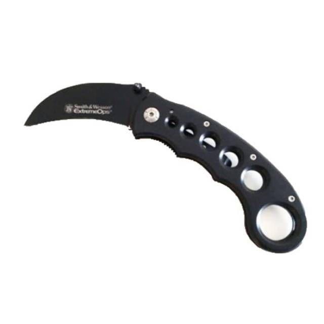 Outdoor pisau kerambit lipat smith dan wesson SNW 205