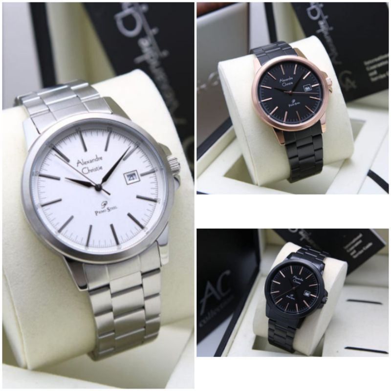 ALEXANDRE CHRISTIE AC 1008 RANTAI JAM TANGAN PRIA ORIGINAL