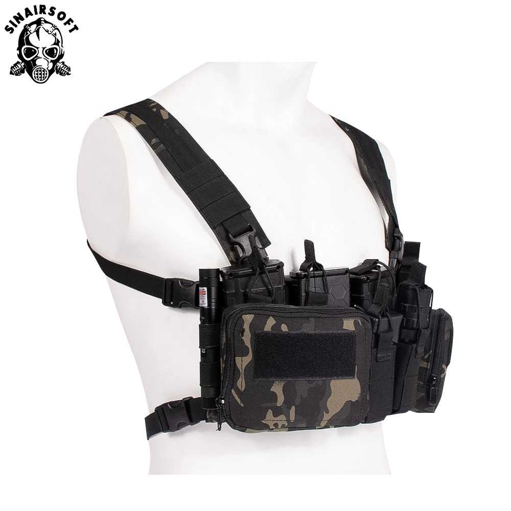 Tas Ransel Holster Set Rompi Tactical Chest Rig Vest Air soft  CS SST07