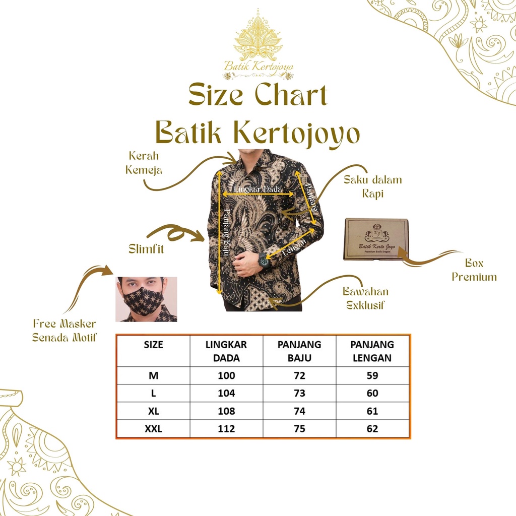 KEMEJA BATIK PEKALONGAN PRIA LENGAN PANJANG PREMIUM FULL FURING SLIM FIT BATIK ALUNA KEKINIAN  019