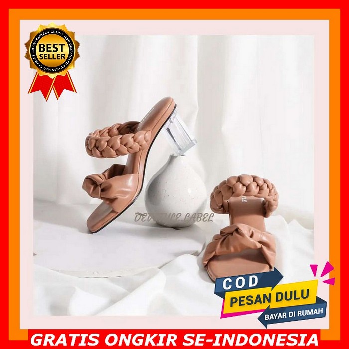 B.I Shoop - Best Seller Sandal Heels Wanita Hak Tahu 3Cm - Heels Kokop Lancip - High Heels Hak Chunk