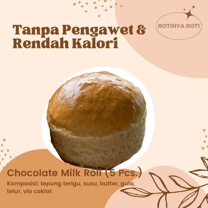

Chocolate Milk Roll - Roti Susu Coklat - Roti Premium