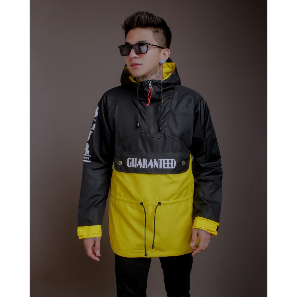 BGSR - Jaket Pria Cagoule Guaranted Kuning Original Bahan Despo TERBARU